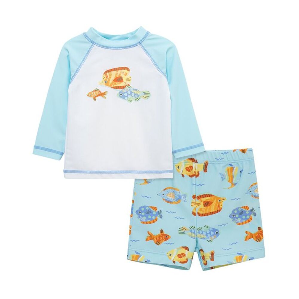 Little Me Boys  Fish Rashguard Set